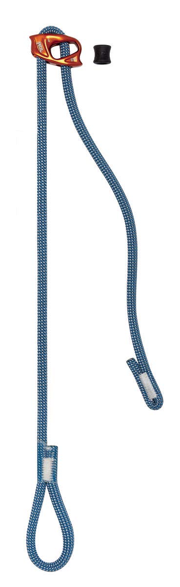 PETZL Unisex Connect Lanyard Single Adjustable for Climbing and Mountaineering, Blue, One Size UK